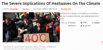 News18 – The Severe Implications Of Heat waves On The Climate-Inventys Research